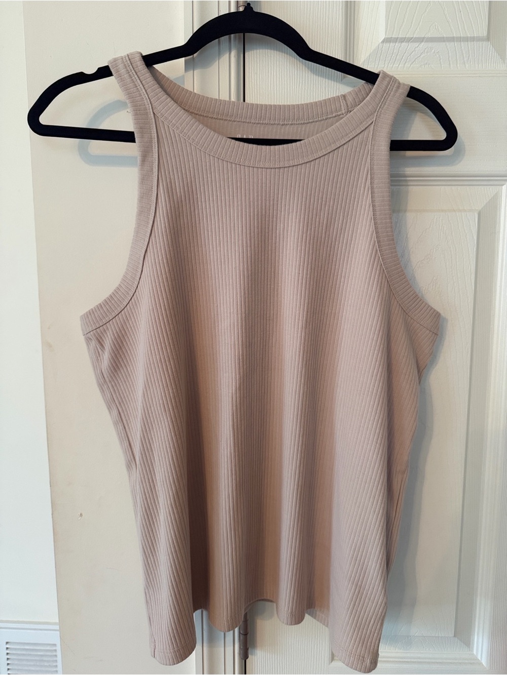 GAP Women's Ribbed Tank Top - Taupe